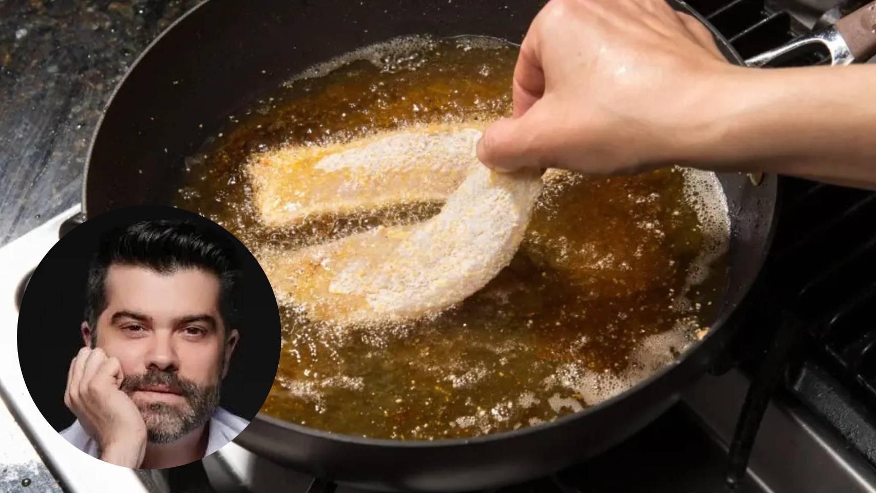 Luis Zamora, nutricionista, asesora sobre cómo freír el pescado.