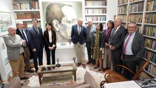 El presidente de la Junta de Castilla y León, Alfonso Fernández Mañueco, y el alcalde de Valladolid, Jesús Julio Carnero, asisten a la inauguración de la Casa Delibes