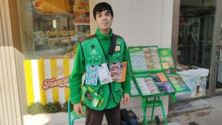 Miguel Vigara, vendedor de la ONCE en Alcázar de San Juan (Ciudad Real).