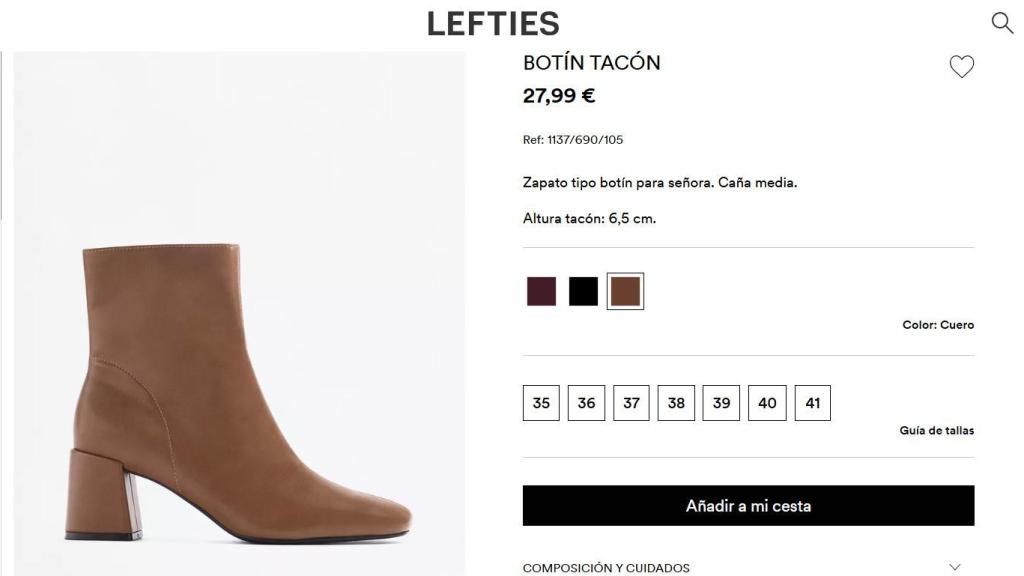 Botín tacón. Ref: 1137/690/105