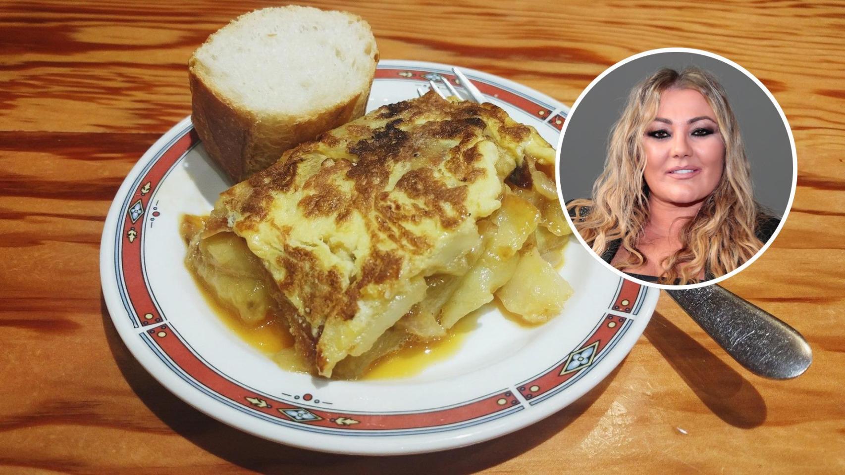 Uno de los pinchos de tortilla del bar.