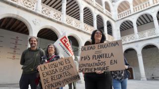 Manifestación de los docentes de la Universidad de Valladolid por sus condiciones laborales