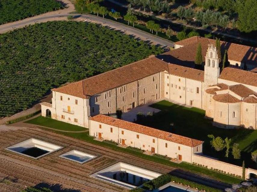 Imagen de una de las habitaciones del hotel Abadía Retuerta, en Sardón de Duero.