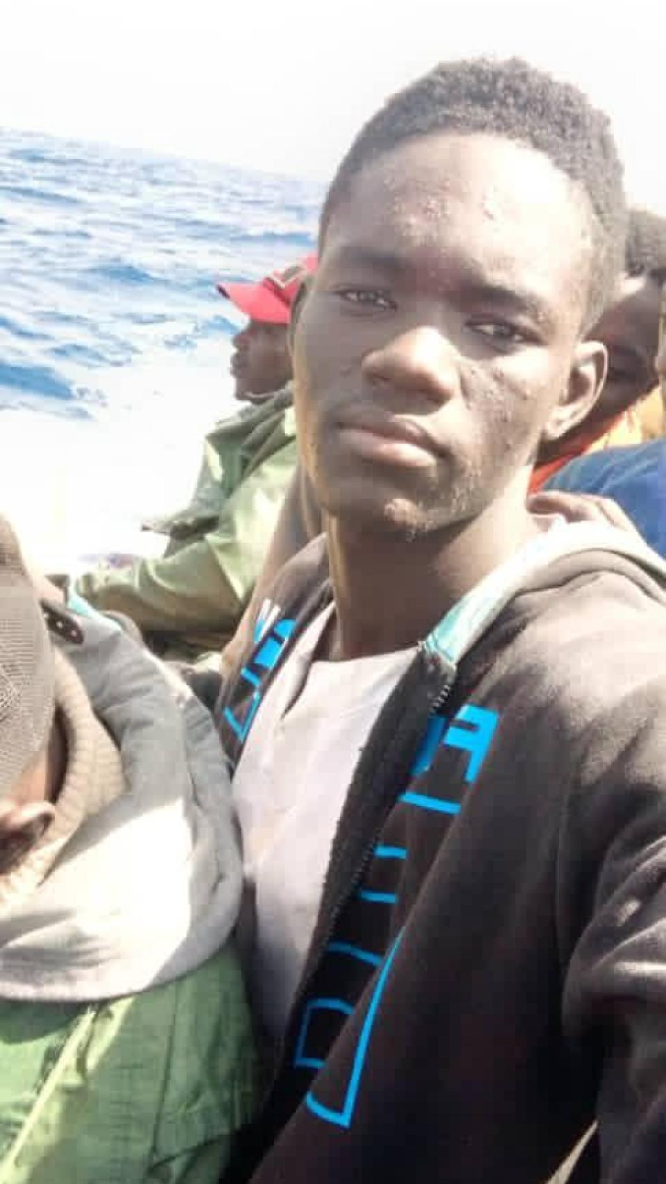 Cheikh, en la patera.