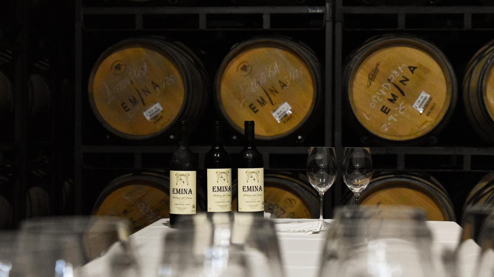 El interior de la bodega.