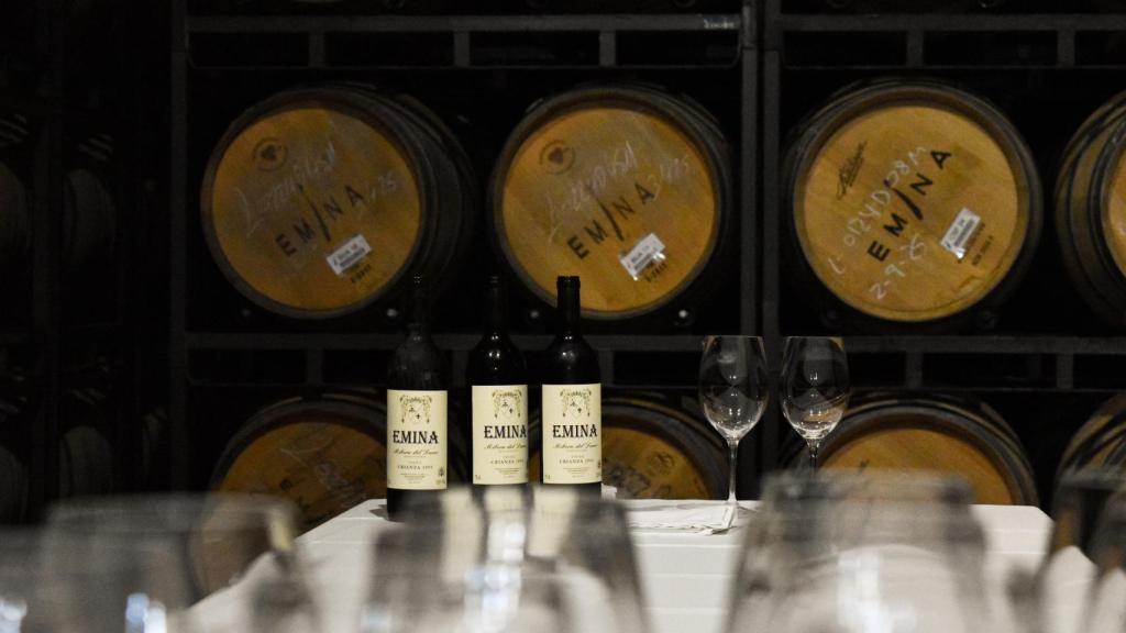 El interior de la bodega.