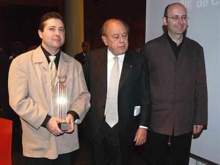 Francis Puig, a la derecha, junto a Jordi Pujol, en el centro. Els Ports