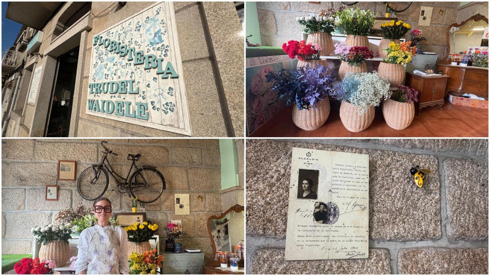 Trudel Waidele: así es la primera floristería de Vigo que contó con permiso para vender flores en Pereiró