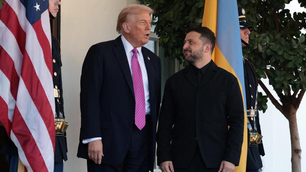 Donald Trump recibe a Zelenski en la Casa Blanca.