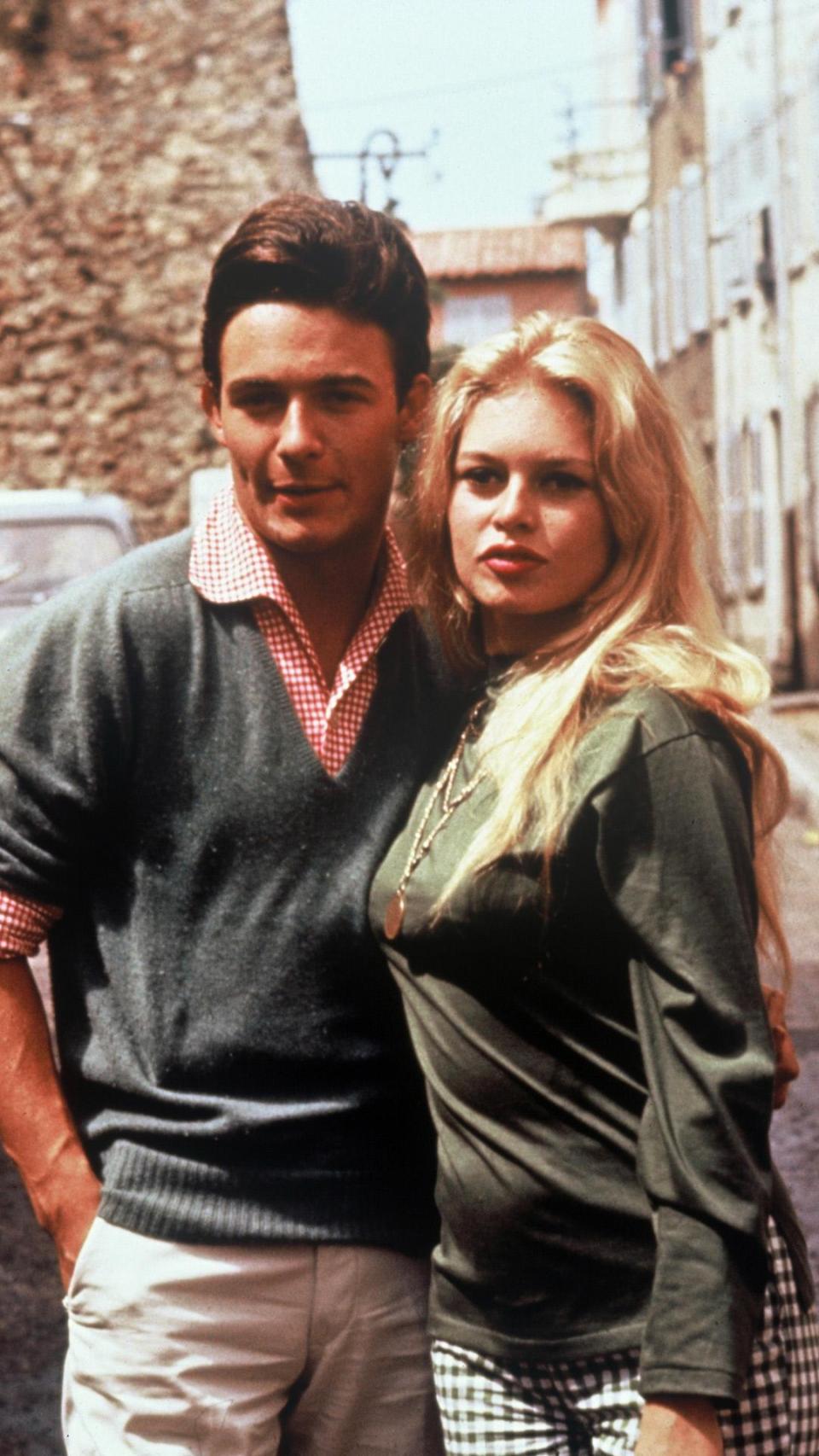 Brigitte Bardot, con Jaques Charrier, su segundo marido, en 1959.