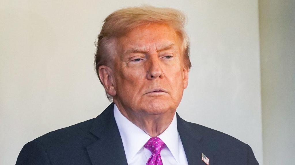 Donald Trump este viernes en la Casa Blanca durante su encuentro con Zelenski.