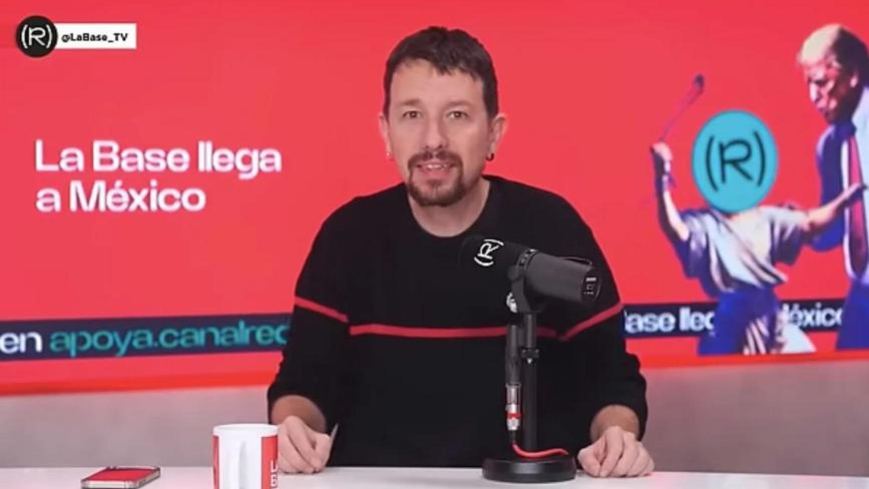 Pablo Iglesias, en el programa La Base de Canal Red.
