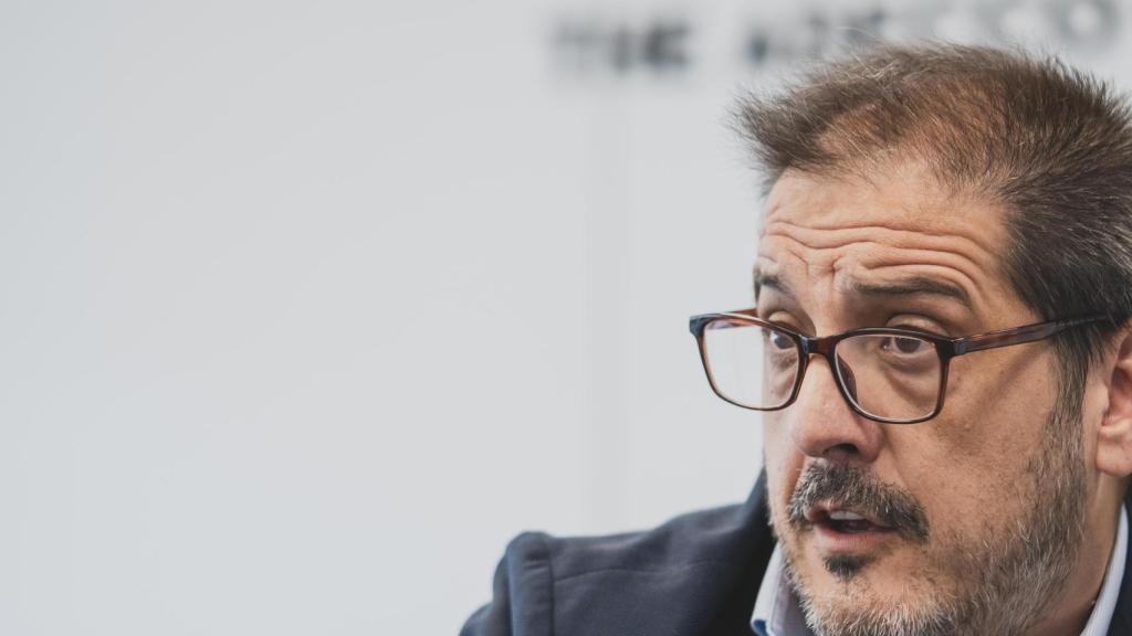 Iker Barricat, presidente de Adecco, durante la entrevista.
