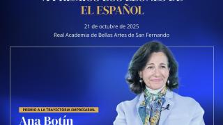 Ana Botín, premio León de El Español a la gestión empresarial.