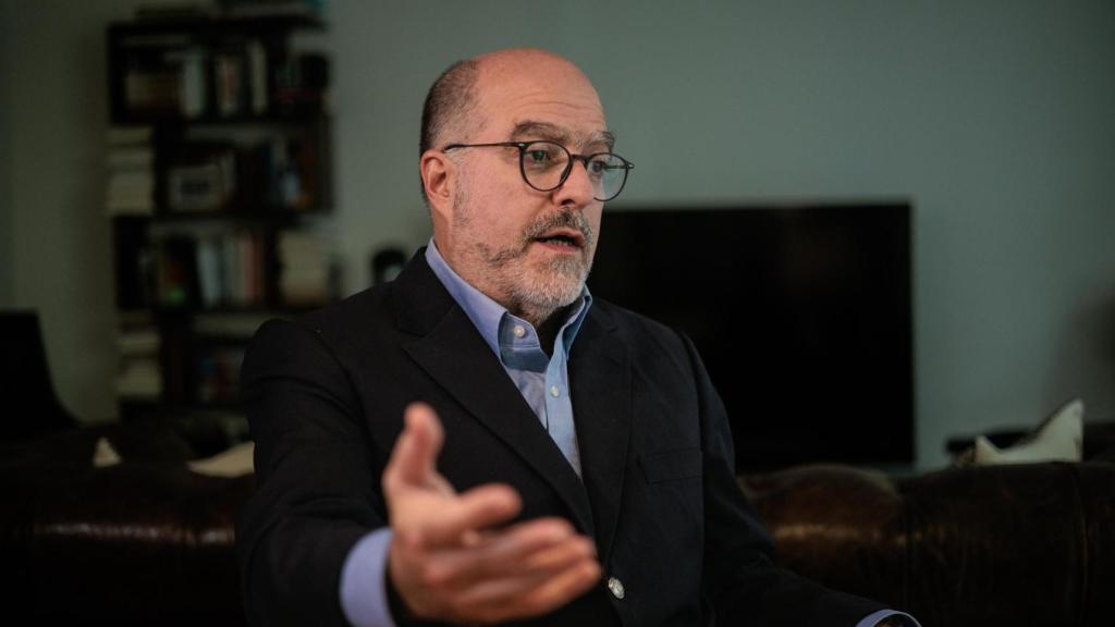 Julio Borges, en otro momento de la entrevista.