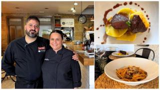 Gonzalo y María, en su restaurante situado en el número 117 de la calle Tomás Alonso