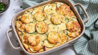 Calabacines gratinados