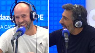 Gonzalo Miró y Juan del Val, este jueves en los estudios de COPE.
