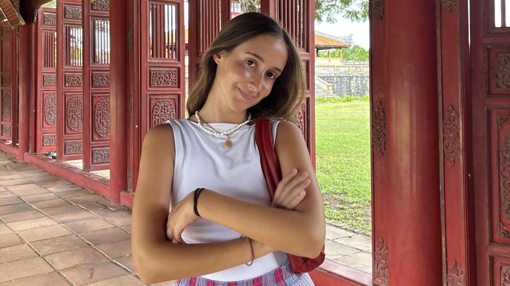 Sofía Subirán en su viaje por el Sudeste Asiático.