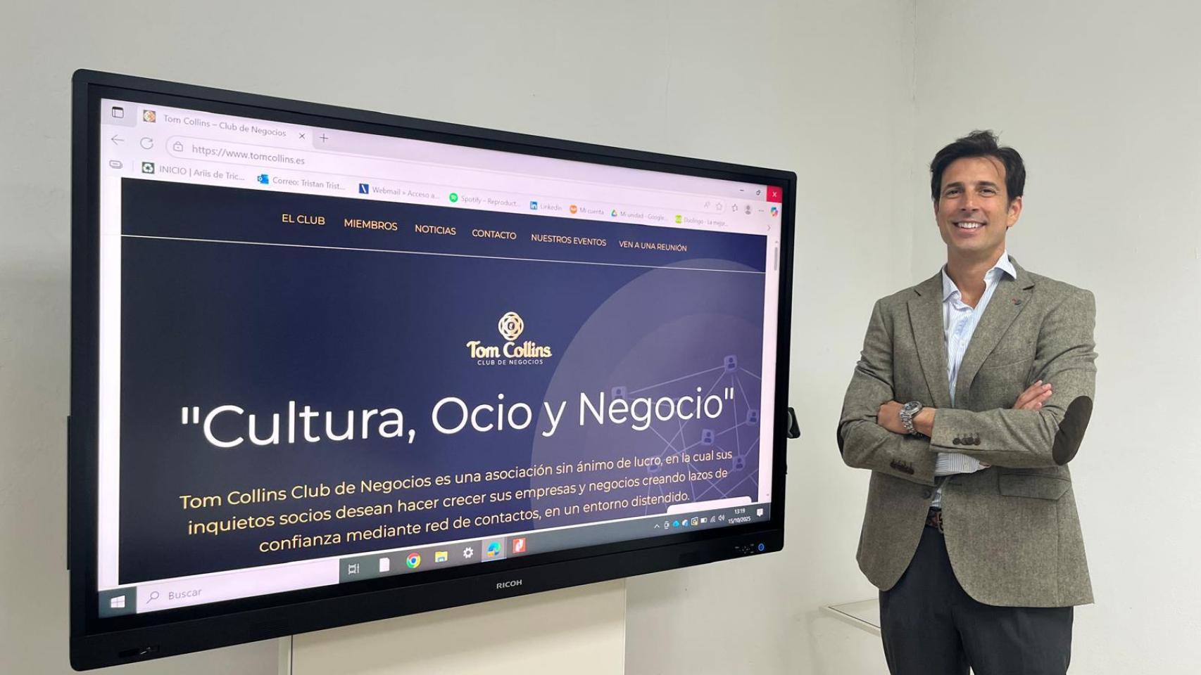 Tristán Tristán, presidente del club de negocios Tom Collins.