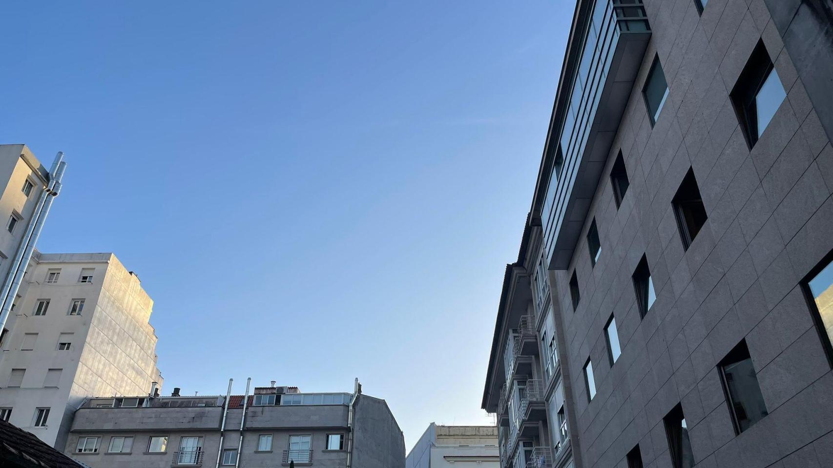 Imagen del cielo de Vigo, a 17 de octubre de 2025.