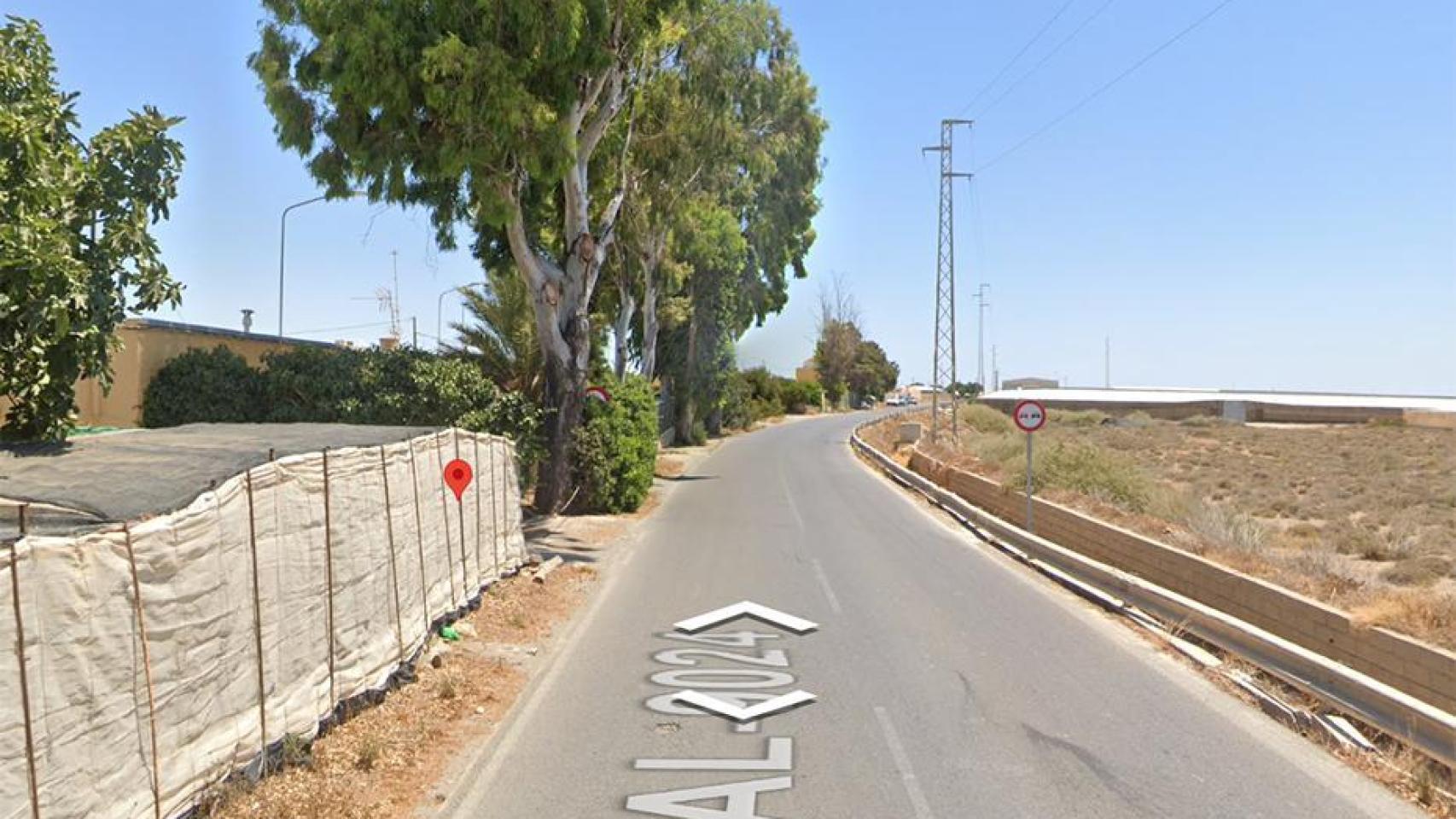 Carretera AL-9204, en La Mojonera.