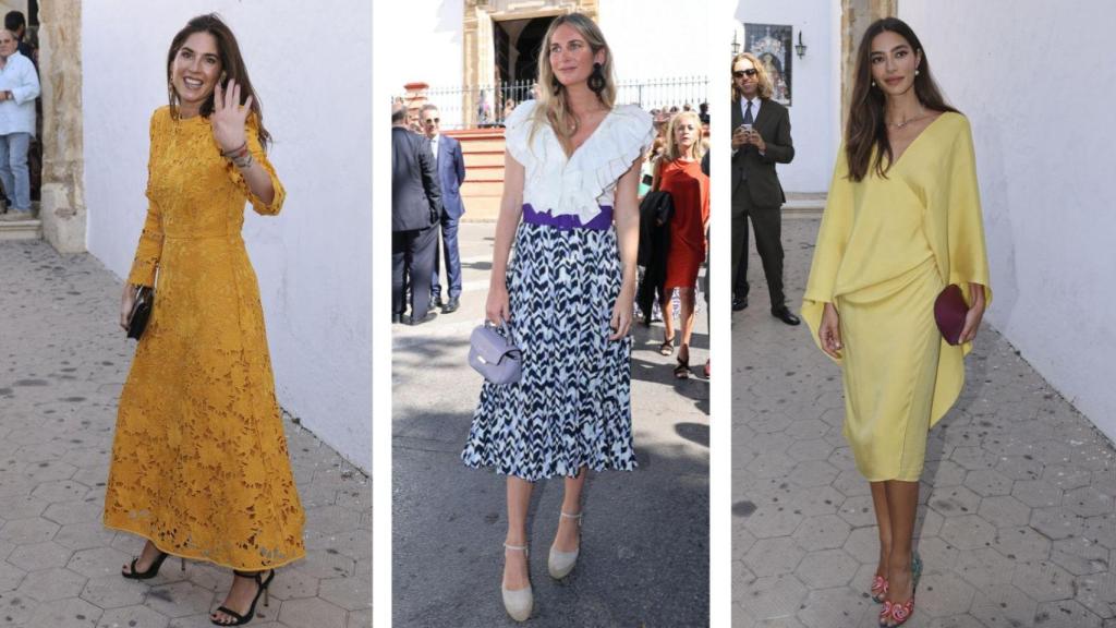 Lourdes y su hermana Sibi Montes, así como Rocío Crusset, han sido las invitadas más elegantes del enlace.