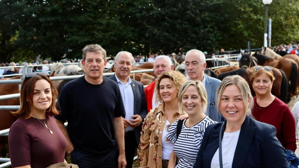 El secretario xeral del PSdeG, José Ramón Gómez Besteiro, en As San Lucas, en Mondoñedo (Lugo), a 18 de octubre de 2025.