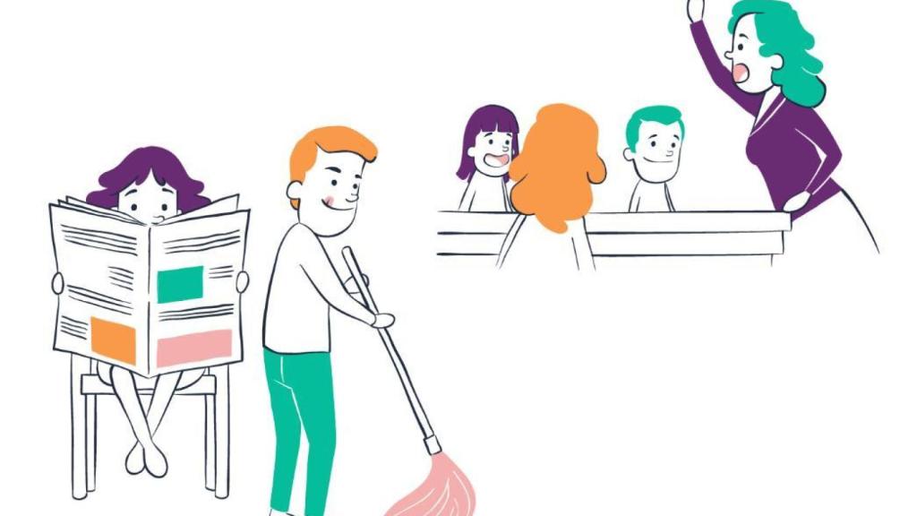 Viñeta de la guía canaria.