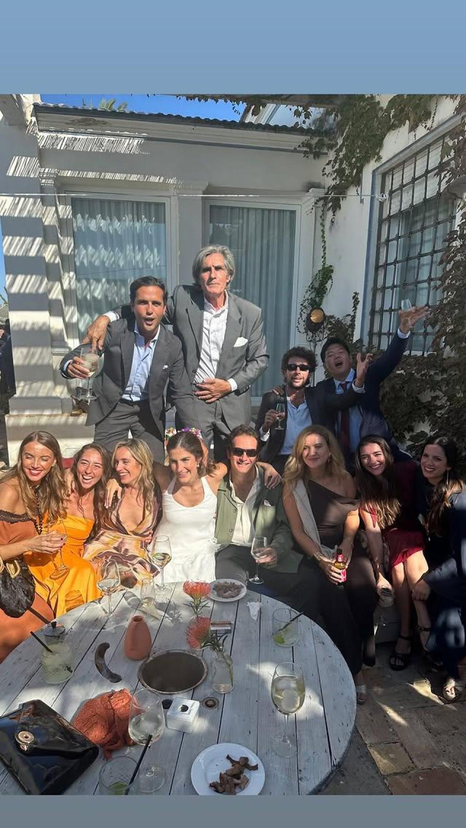 Blanca Llandres, con otro de sus atuendos nupciales, en una foto compartida en las redes sociales por Patricia Cadaval.