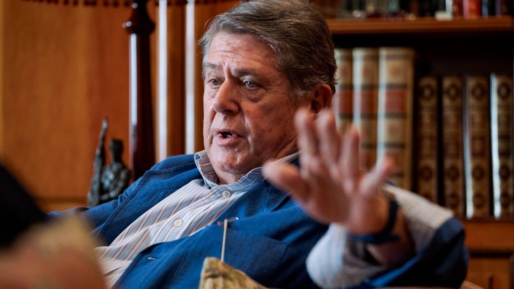 Federico Trillo, expresidente del Congreso, exministro y letrado jubilado del Consejo de Estado, durante la entrevista.