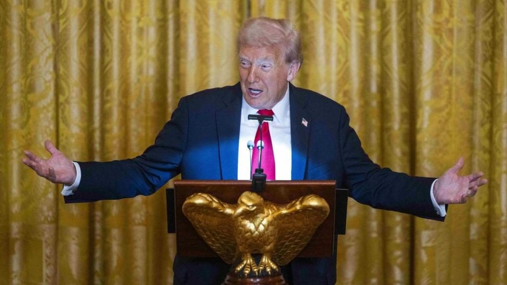 El presidente de EEUU, Donald Trump, durante un acto.