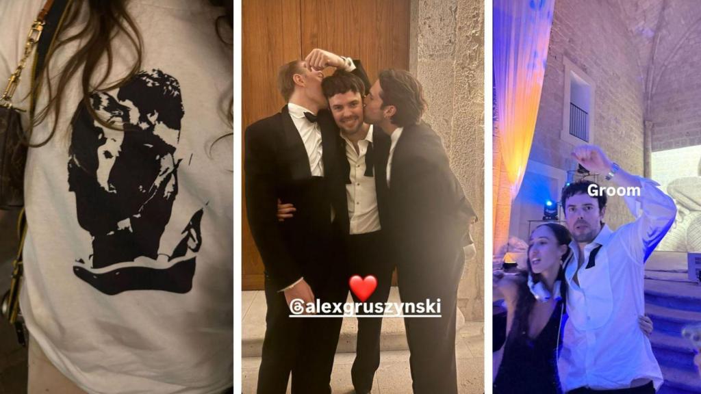 Algunos amigos del novio, Alex Gruszynski, han compartido fotos del enlace en sus redes sociales.