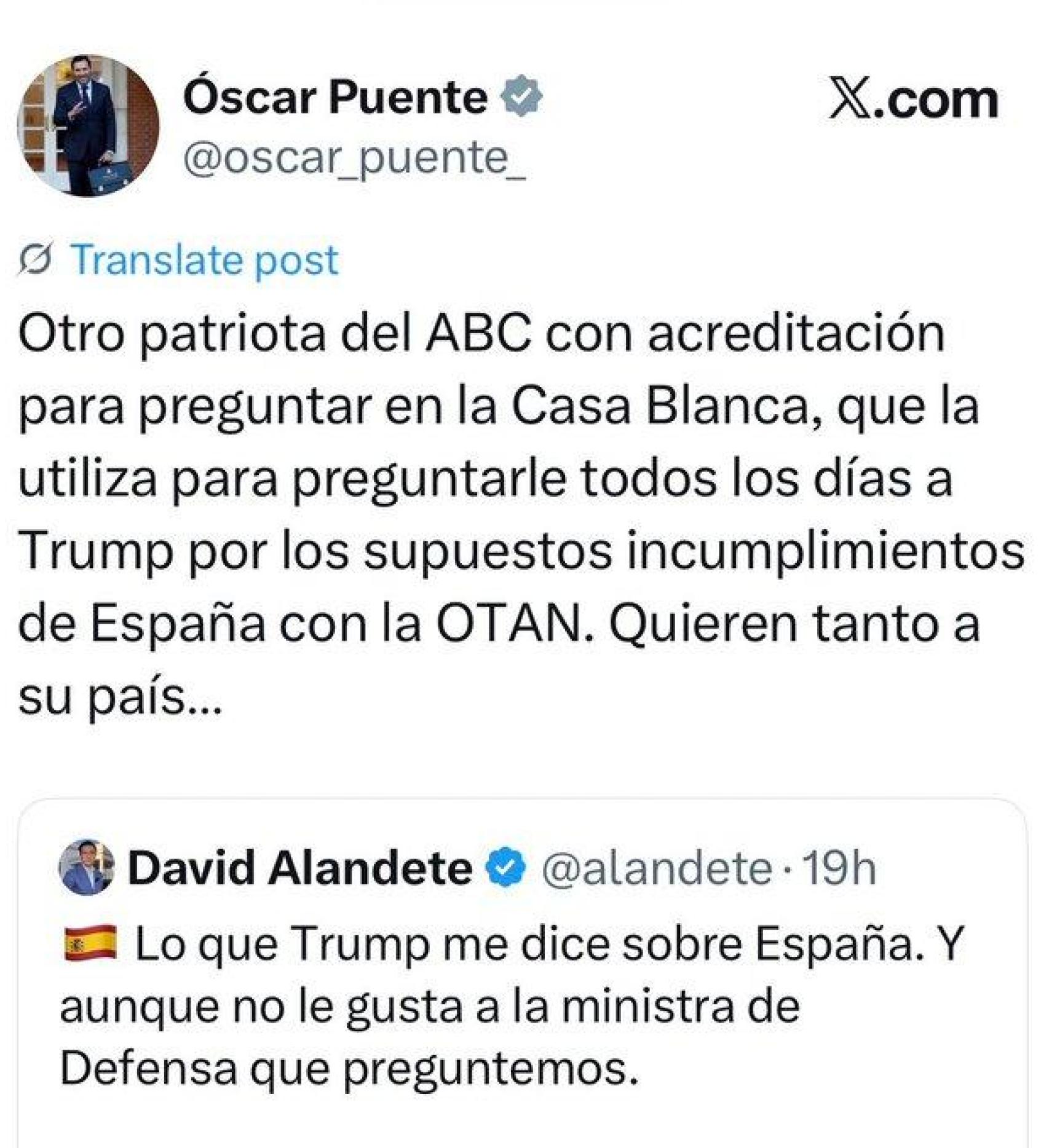 El tuit publicado este sábado por el ministro Óscar Puente en la red social X.