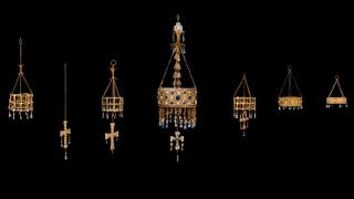 Tesoro de Guarrazar en el Museo Arqueológico. Foto: Cristina Villarino