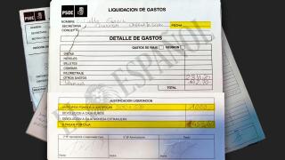 Hoja de liquidación de gastos de Koldo García que no fue declarada por el PSOE al Tribunal de Cuentas.