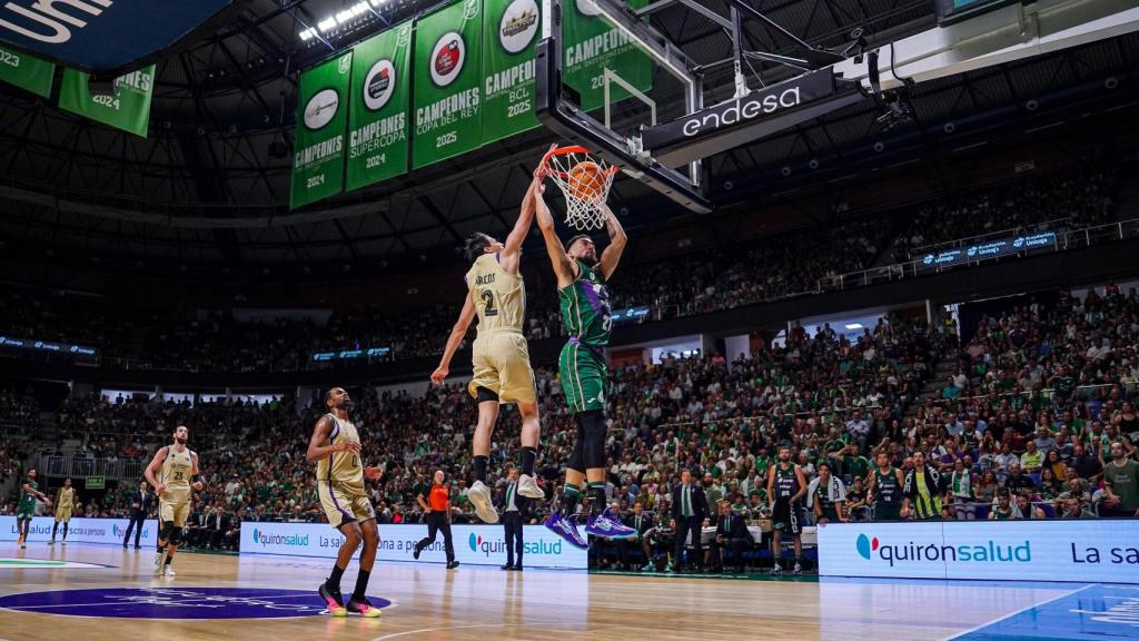 Chris Duarte durante el Unicaja vs. FC Barcelona