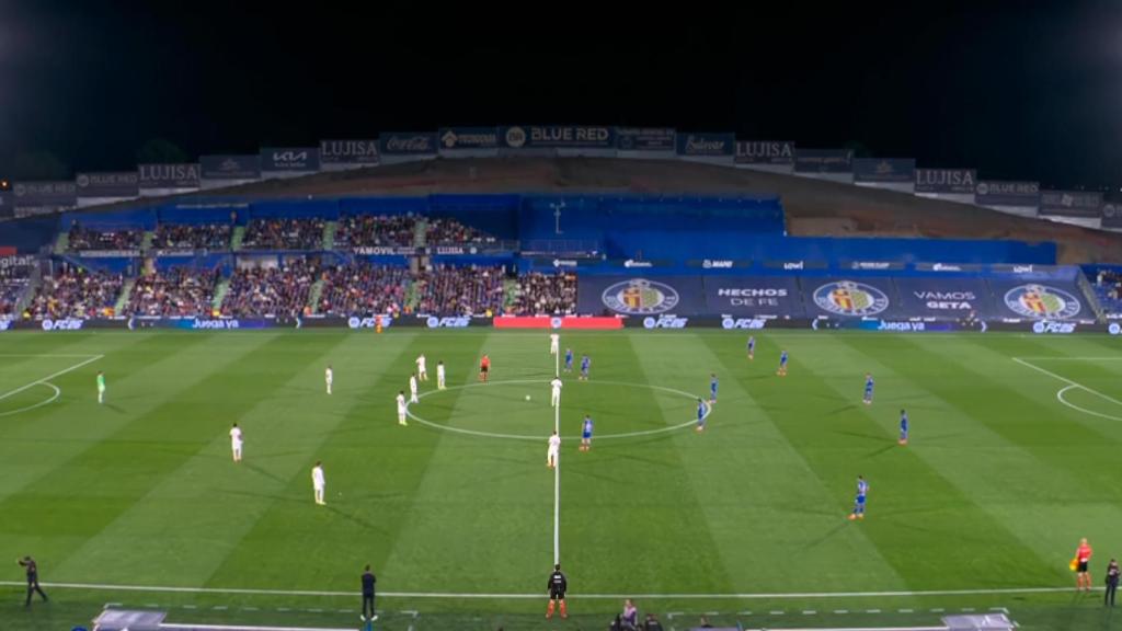 Los jugadores del Real Madrid y el Getafe protestan por la falta de transparencia de LaLiga.