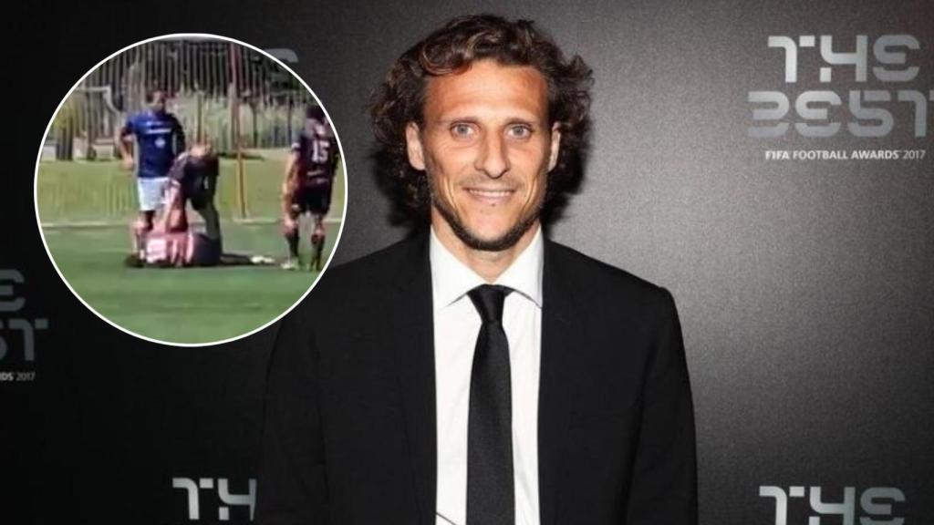 Diego Forlán y el accidente por el que fue hospitalizado el pasado sábado