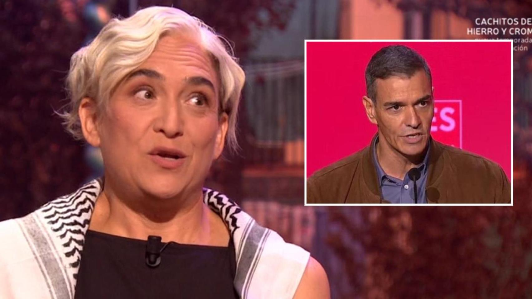 Ada Colau y Pedro Sánchez, en un fotomontaje realizado por BLUPER.