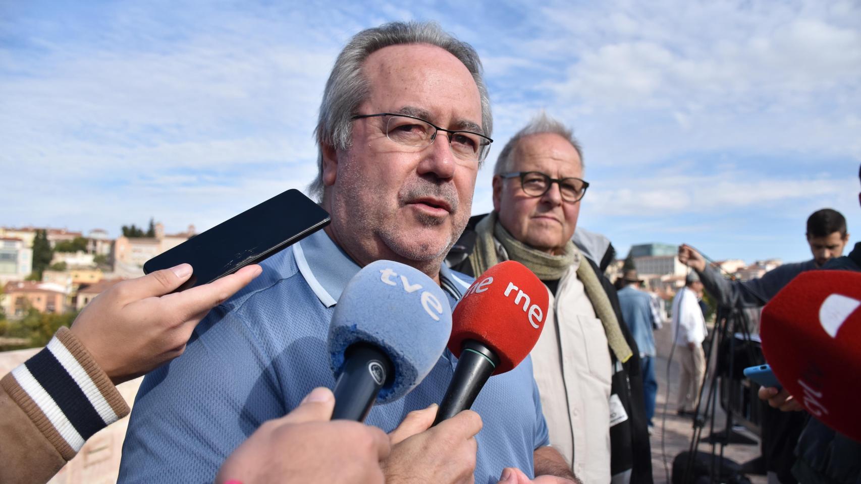 El alcalde de Zamora, Francisco Guarido; junto al concejal de Turismo, Chistoph Strieder