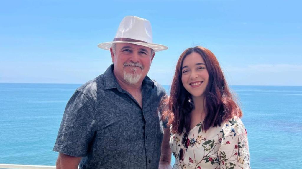 Esther Cañas y su padre, Pepe Cañas.