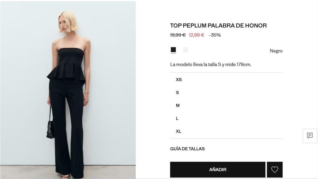 Top peplum. REF. 17031270