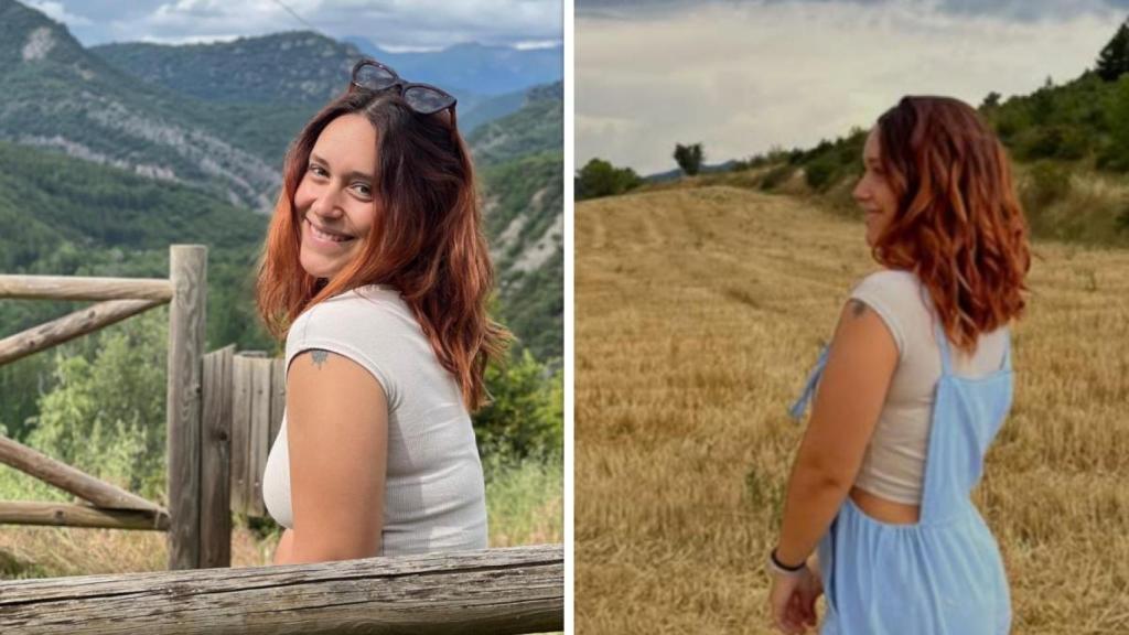 Sandra en el Pirineo