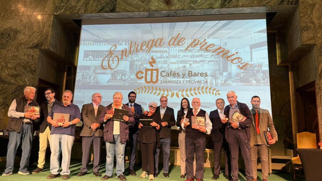 Algunos de los homenajeados.