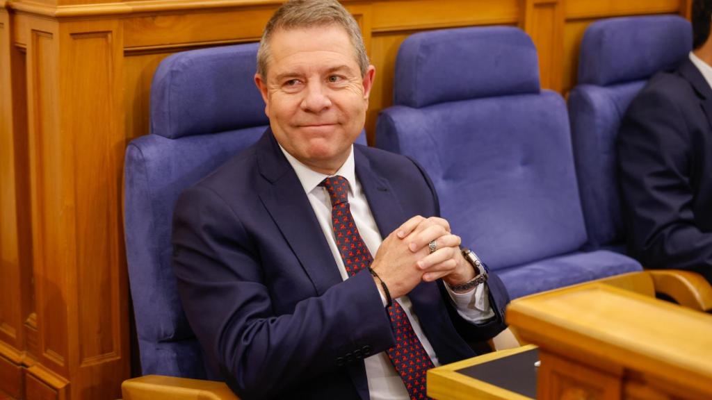 Emiliano García-Page, presidente de Castilla-La Mancha, durante el Debate sobre el Estado de la Región.