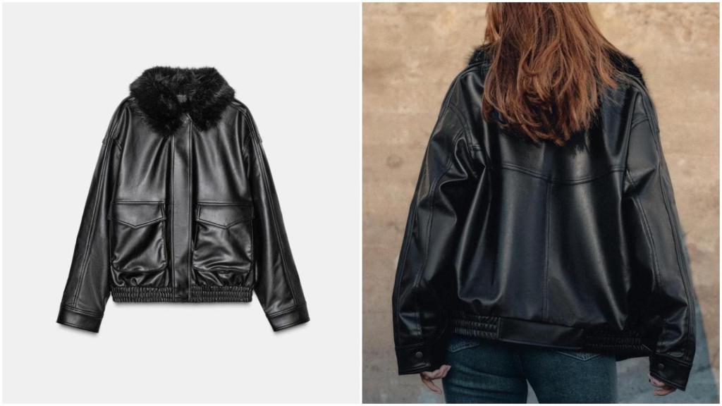 Chaqueta de Zara de polipiel. Ref: 4341/781/800