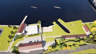 Recreación de la Ciudad  Náutica de A Cabana en Ferrol