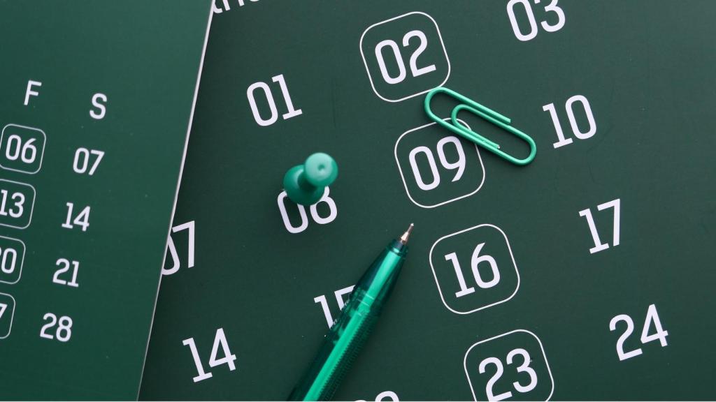 Imagen de un calendario.