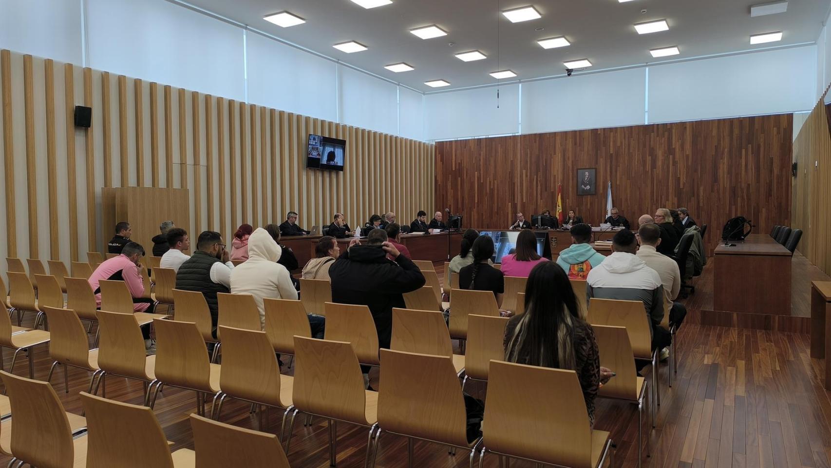 Juzgado de Vigo durante el juicio contra los condenados de trapicheo